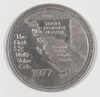 Vintage 1977 The First $2 Dollar Multi Value "Win A Pot Of Gold" Metal Coin