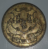 Vintage Connecticut Turnpike Good For 1 Fare Metal Coin Token