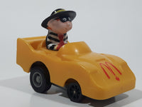 1988 McDonald's Turbo Macs The Hamburglar Yellow Toy Pull Back Friction Motorized Plastic Toy Car Vehicle - Happy Meals