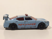 2014 Hot Wheels HW City Dodge Charger Drift Police HWPD Light Blue Die Cast Toy Car Vehicle