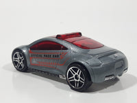 2008 Hot Wheels Top Speed GT Mitsubishi Eclipse Concept Official Pace Car Pearl Grey Die Cast Toy Race Car Vehicle