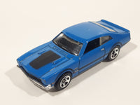 2010 Hot Wheels '71 Maverick Grabber Blue Die Cast Toy Muscle Car Vehicle