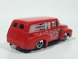 2010 Hot Wheels HW Performance 1956 Ford Truck Champion Spark Plugs Red Die Cast Toy Car Hot Rod Vehicle