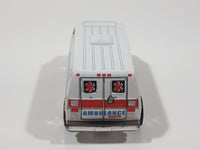 2010 Hot Wheels Race World - City '70s Van Ambulance White Die Cast Toy Car Vehicle