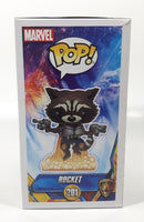 Funko Pop! Marvel Guardians Of The Galaxy Vol. 2 #201 Rocket 4" Tall Vinyl Bobble-Head Toy Figure New in Box