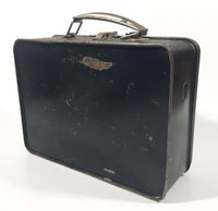 Vintage Black Heavy Metal Lunch Box Container