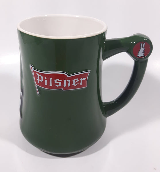 Pilsner Beer Bunny Rabbit Themed 5" Tall 3D Embossed Ceramic Beer Stein Mug