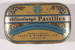 Vintage Allen & Hanbury's Ltd Allenburys London Pastilles Made From Glycerine & Blackcurrants Tin Metal Hinged Container