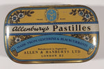 Vintage Allen & Hanbury's Ltd Allenburys London Pastilles Made From Glycerine & Blackcurrants Tin Metal Hinged Container