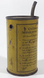 Vintage Coleman Measuring Can for Instant Lightning Irons 5 1/4" Tall Yellow Metal Pourer
