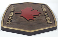 Vintage Ahhhh! Canada! Ahhhh! Molson Maple Leaf 13 1/4" x 13 1/2" Faux Wood Wall Plaque