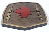 Vintage Ahhhh! Canada! Ahhhh! Molson Maple Leaf 13 1/4" x 13 1/2" Faux Wood Wall Plaque