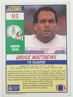 1990 Score NFL Football Cards (Individual)