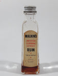 Vintage Malkin's Imitation Flavoring Extract Rum bottle