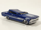 2016 Hot Wheels Muscle Mania '63 Chevy II Blue Die Cast Toy Muscle Car Vehicle Crushed Roof