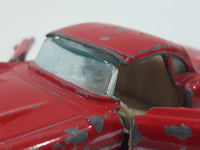 Yatming No. 1079 1957 Chevrolet Corvette Red Die Cast Toy Car Vehicle with Opening Doors (Missing windshield Pillars)