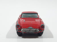 Yatming No. 1079 1957 Chevrolet Corvette Red Die Cast Toy Car Vehicle with Opening Doors (Missing windshield Pillars)