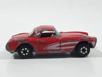 Yatming No. 1079 1957 Chevrolet Corvette Red Die Cast Toy Car Vehicle with Opening Doors (Missing windshield Pillars)