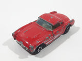 Yatming No. 1079 1957 Chevrolet Corvette Red Die Cast Toy Car Vehicle with Opening Doors (Missing windshield Pillars)