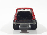 Vintage Majorette No. 236 4x4 Cherokee Mad Bull Red 1:64 Scale Die Cast Toy Car SUV Vehicle with Opening Tail Gate