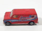 Vintage Yatming Style Ford Econoline E-150 Sports Van Red Die Cast Toy Car Vehicle