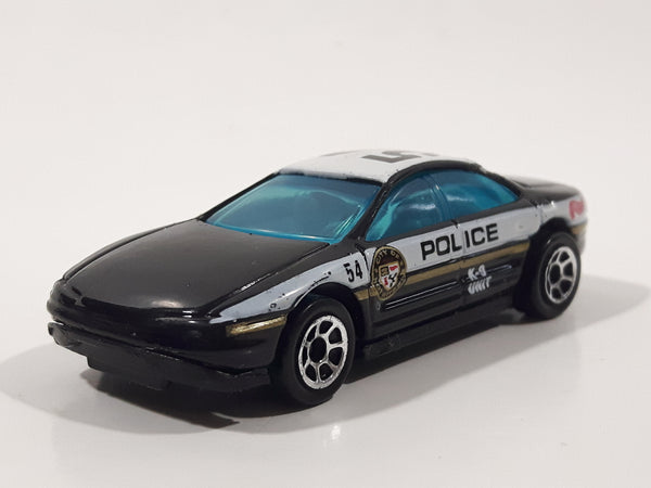 1997 Hot Wheels '93 Warner Oldsmobile Aurora Black and White #54 Police Cop K-9 Unit Cruiser Die Cast Toy Car Vehicle 7SP