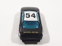 1997 Hot Wheels '93 Warner Oldsmobile Aurora Black and White #54 Police Cop K-9 Unit Cruiser Die Cast Toy Car Vehicle 7SP
