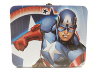 Marvel Comics Captain America Tin Metal Lunch Box Container