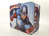 Marvel Comics Captain America Tin Metal Lunch Box Container