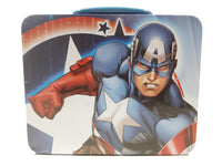 Marvel Comics Captain America Tin Metal Lunch Box Container