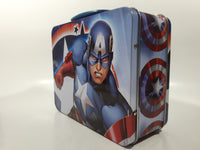 Marvel Comics Captain America Tin Metal Lunch Box Container