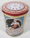 1991 Time For Cracker Jack Limited Edition Popcorn Confection 8" Tall Tin Metal Canister Second In Series