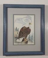 Sue Coleman "The Eagle" 9 1/8" x 11 1/8" Framed Aboriginal Art Print