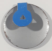 Vintage Blue Fold Over Style 7/8" Metal Tab Clip Pin