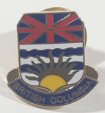 British Columbia Canada Coat of Arms Crest Small Metal and Enamel Lapel Pin Travel Collectible