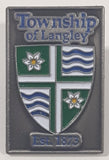 Township of Langley British Columbia Est. 1873 5/8" x 1" Enamel Metal Lapel Pin