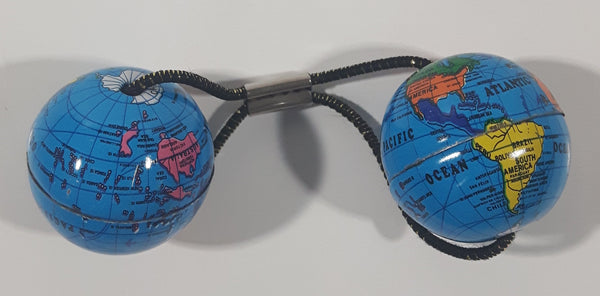 Vintage Earth World Globe Map Hair Tie With USSR Soviet Russia