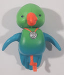 1993 Littlest Pet Shop Zoo Keep Me Safe Pets Jungle Bunch Parrot Bird 1 5/8" Tall Plastic Toy Figure