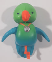 1993 Littlest Pet Shop Zoo Keep Me Safe Pets Jungle Bunch Parrot Bird 1 5/8" Tall Plastic Toy Figure