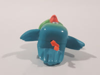 1993 Littlest Pet Shop Zoo Keep Me Safe Pets Jungle Bunch Parrot Bird 1 5/8" Tall Plastic Toy Figure