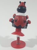 Vintage Hallmark Hug-Bug Lady Bug Insect Suction Cup Spring Up 4 1/4" Tall Toy Figure