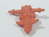 Vintage Diener Style Orange Spaceship 1 7/8" Tall Eraser Pencil Topper