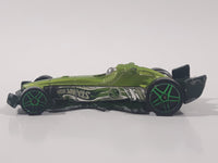 2008 Hot Wheels Hybrid Racers F-Racer Light Green Die Cast Toy Race Car Vehicle