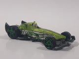 2008 Hot Wheels Hybrid Racers F-Racer Light Green Die Cast Toy Race Car Vehicle