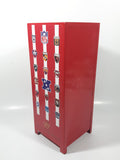 Rare Very Hard To Find NFL Football Budweiser Numbered 10 3/4" Tall Red Metal Locker 15286