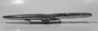 Vintage Engraved Stainless Steel 6 3/4" Long Straight Blade Dagger Boot Knife in Sheath