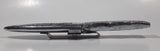 Vintage Engraved Stainless Steel 6 3/4" Long Straight Blade Dagger Boot Knife in Sheath