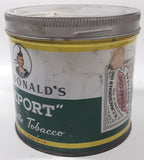 Vintage Macdonald's Export Finest Virginia Cigarette Tobacco 8 oz Metal Tin Can