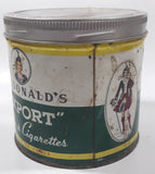 Vintage Macdonald's Export Finest Virginia Cigarette Tobacco 8 oz Metal Tin Can