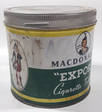 Vintage Macdonald's Export Finest Virginia Cigarette Tobacco 8 oz Metal Tin Can